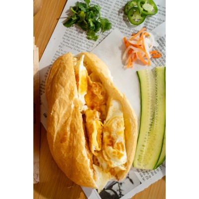 Rried Eggs Banh Mi
