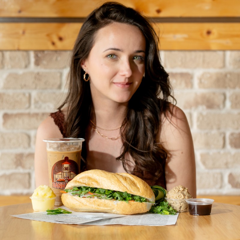 Rried Eggs Banh Mi