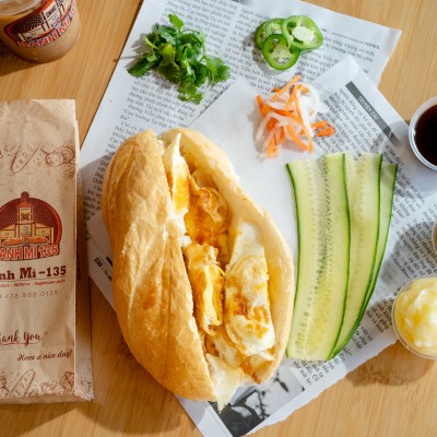 Rried Eggs Banh Mi